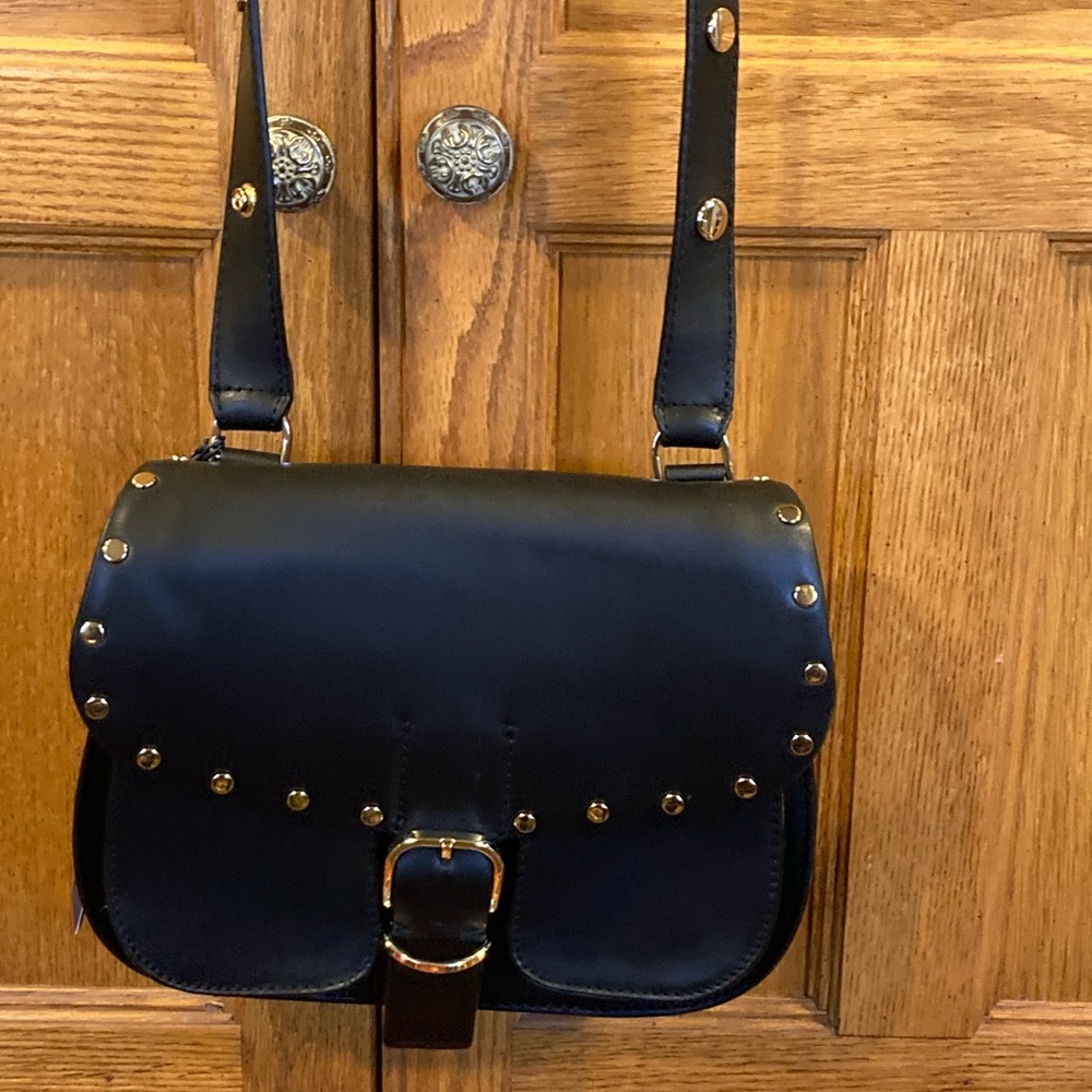 Rebecca Minkoff Black Biker Saddlebag NWT
